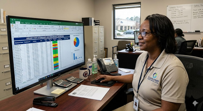 Janitorial compliance management
