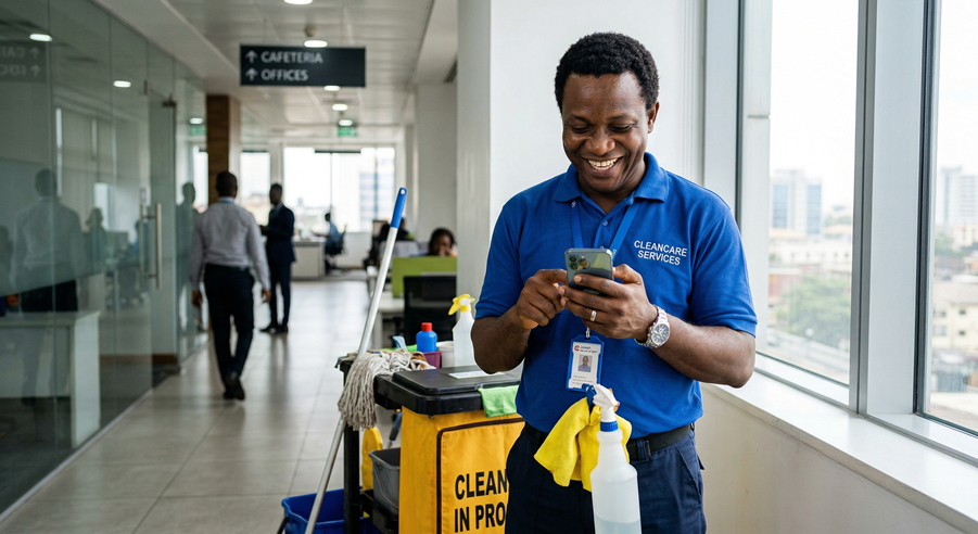 Real-time janitorial visibility